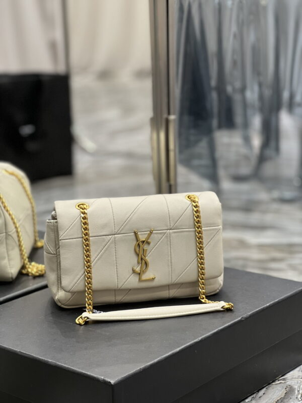 [REP 1:1] Saint Laurent Jamie Small Chain Bag White For Women, Women's Bags 7.8in/20cm YSL