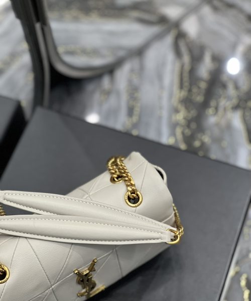 [REP 1:1] Saint Laurent Jamie Small Chain Bag White For Women, Women's Bags 7.8in/20cm YSL