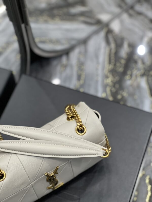 [REP 1:1] Saint Laurent Jamie Small Chain Bag White For Women, Women's Bags 7.8in/20cm YSL