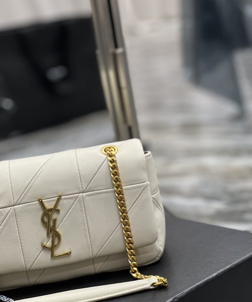 [REP 1:1] Saint Laurent Jamie Small Chain Bag White For Women, Women's Bags 7.8in/20cm YSL
