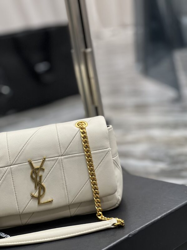 [REP 1:1] Saint Laurent Jamie Small Chain Bag White For Women, Women's Bags 7.8in/20cm YSL