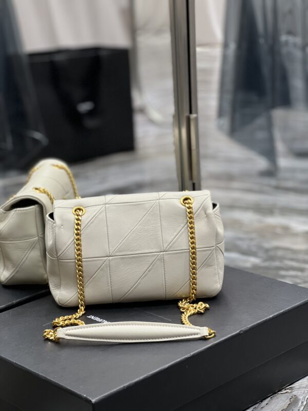 [REP 1:1] Saint Laurent Jamie Small Chain Bag White For Women, Women's Bags 7.8in/20cm YSL