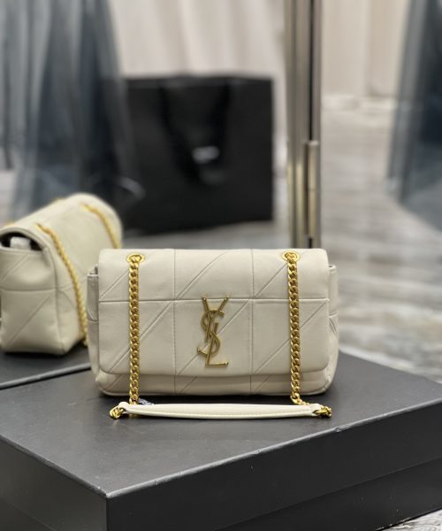 [REP 1:1] Saint Laurent Jamie Small Chain Bag White For Women, Women's Bags 7.8in/20cm YSL