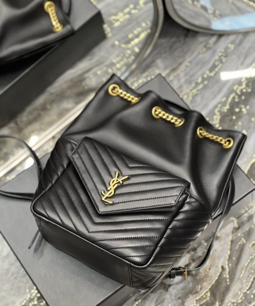[REP 1:1] Saint Laurent JOE Backpack Black For Women, Women's Bags 11.5in/29cm YSL 6726091EL071000
