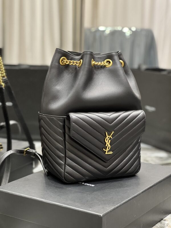 [REP 1:1] Saint Laurent JOE Backpack Black For Women, Women's Bags 11.5in/29cm YSL 6726091EL071000