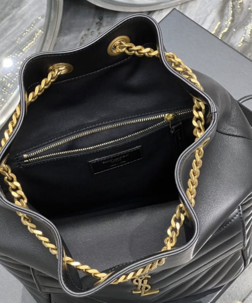 [REP 1:1] Saint Laurent JOE Backpack Black For Women, Women's Bags 11.5in/29cm YSL 6726091EL071000
