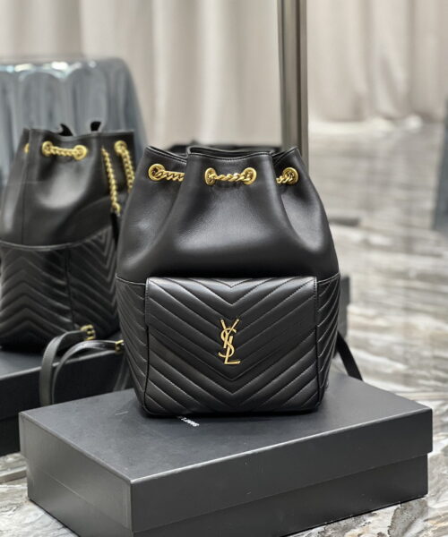 [REP 1:1] Saint Laurent JOE Backpack Black For Women, Women's Bags 11.5in/29cm YSL 6726091EL071000