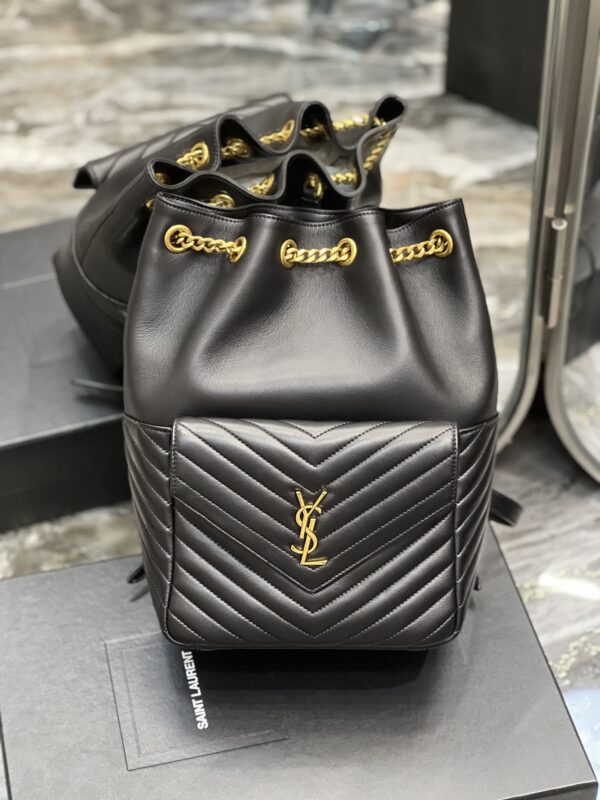 [REP 1:1] Saint Laurent JOE Backpack Black For Women, Women's Bags 11.5in/29cm YSL 6726091EL071000