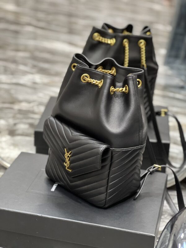 [REP 1:1] Saint Laurent JOE Backpack Black For Women, Women's Bags 11.5in/29cm YSL 6726091EL071000