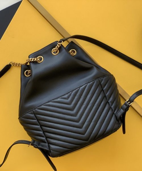 [REP 1:1] Saint Laurent Joe Backpack In Monogram With Bronze-Toned Hardware Black For Women 11.5in/22cm YSL 6726091EL071000