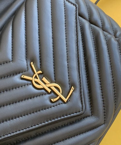 [REP 1:1] Saint Laurent Joe Backpack In Monogram With Bronze-Toned Hardware Black For Women 11.5in/22cm YSL 6726091EL071000