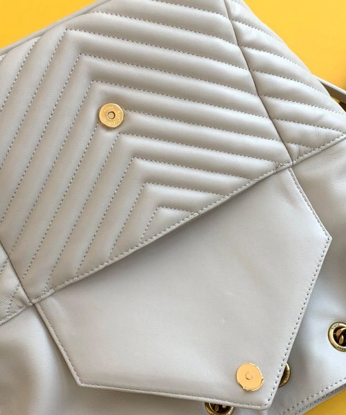 [REP 1:1] Saint Laurent Joe Backpack In Monogram With Bronze-Toned Hardware White For Women 11.5in/22cm YSL 6726091EL079207