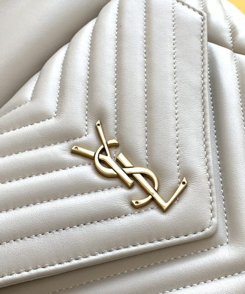 [REP 1:1] Saint Laurent Joe Backpack In Monogram With Bronze-Toned Hardware White For Women 11.5in/22cm YSL 6726091EL079207