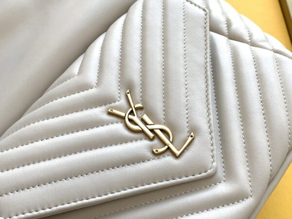 [REP 1:1] Saint Laurent Joe Backpack In Monogram With Bronze-Toned Hardware White For Women 11.5in/22cm YSL 6726091EL079207