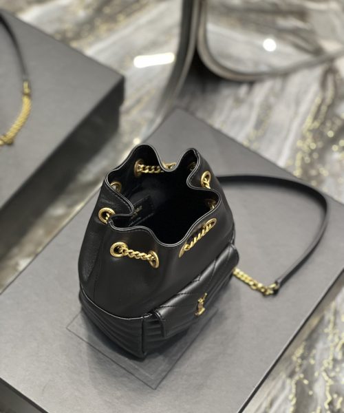 [REP 1:1] Saint Laurent JOE Mini Backpack Black For Women, Women's Bags 7.5in/19cm YSL 7016311EL071000