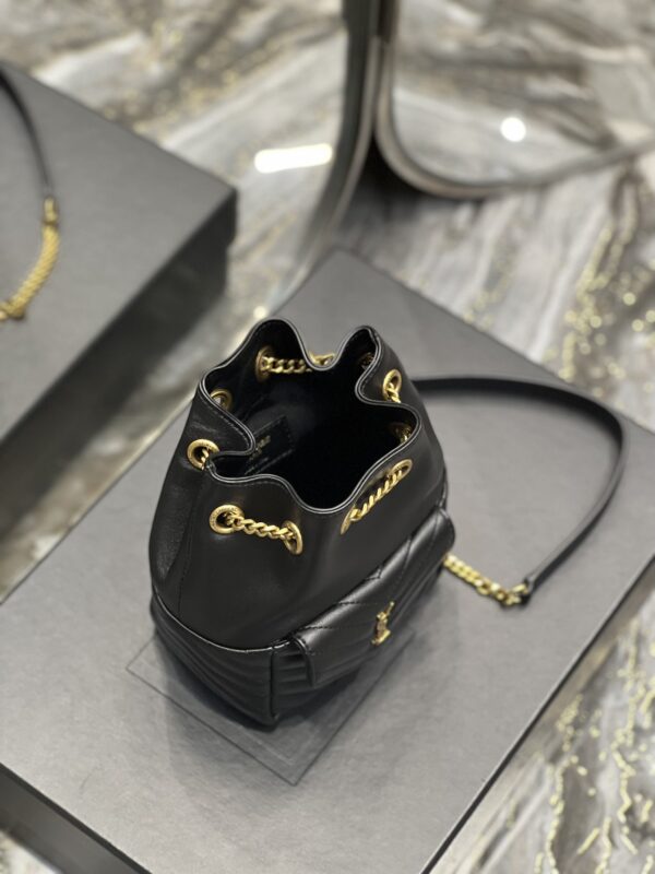 [REP 1:1] Saint Laurent JOE Mini Backpack Black For Women, Women's Bags 7.5in/19cm YSL 7016311EL071000