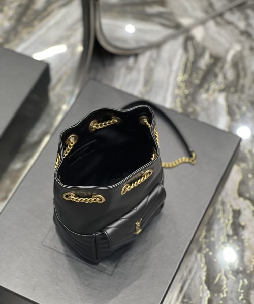 [REP 1:1] Saint Laurent JOE Mini Backpack Black For Women, Women's Bags 7.5in/19cm YSL 7016311EL071000