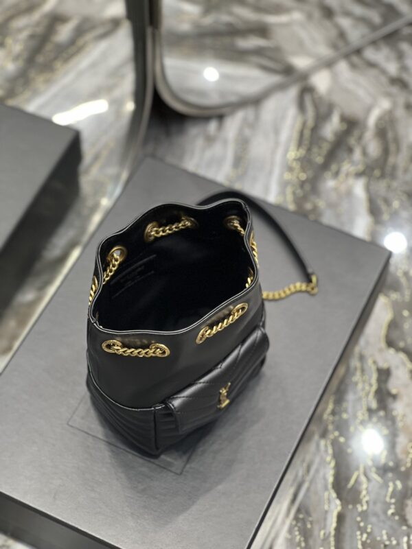 [REP 1:1] Saint Laurent JOE Mini Backpack Black For Women, Women's Bags 7.5in/19cm YSL 7016311EL071000