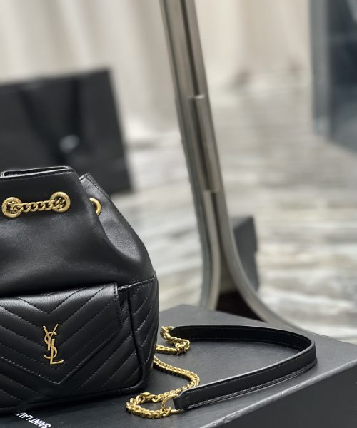 [REP 1:1] Saint Laurent JOE Mini Backpack Black For Women, Women's Bags 7.5in/19cm YSL 7016311EL071000