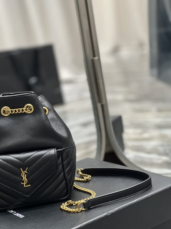 [REP 1:1] Saint Laurent JOE Mini Backpack Black For Women, Women's Bags 7.5in/19cm YSL 7016311EL071000