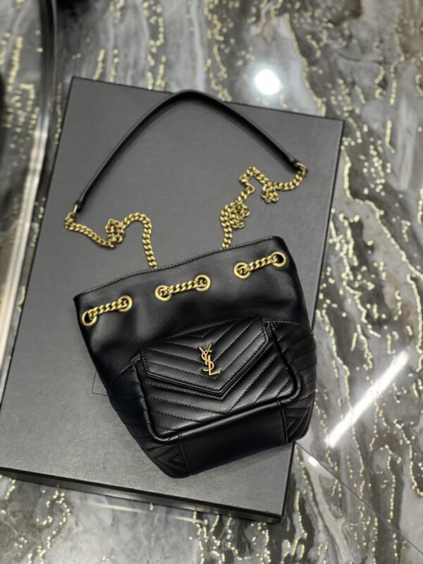 [REP 1:1] Saint Laurent JOE Mini Backpack Black For Women, Women's Bags 7.5in/19cm YSL 7016311EL071000