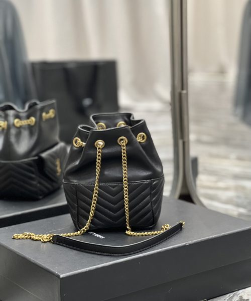 [REP 1:1] Saint Laurent JOE Mini Backpack Black For Women, Women's Bags 7.5in/19cm YSL 7016311EL071000