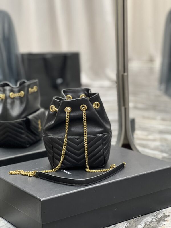 [REP 1:1] Saint Laurent JOE Mini Backpack Black For Women, Women's Bags 7.5in/19cm YSL 7016311EL071000