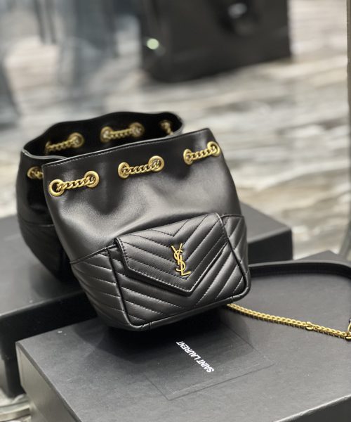 [REP 1:1] Saint Laurent JOE Mini Backpack Black For Women, Women's Bags 7.5in/19cm YSL 7016311EL071000