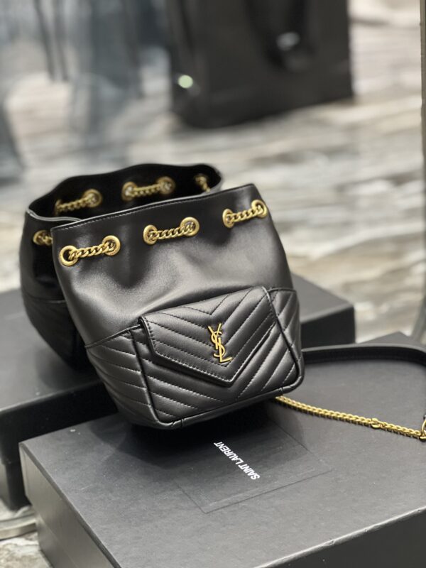 [REP 1:1] Saint Laurent JOE Mini Backpack Black For Women, Women's Bags 7.5in/19cm YSL 7016311EL071000