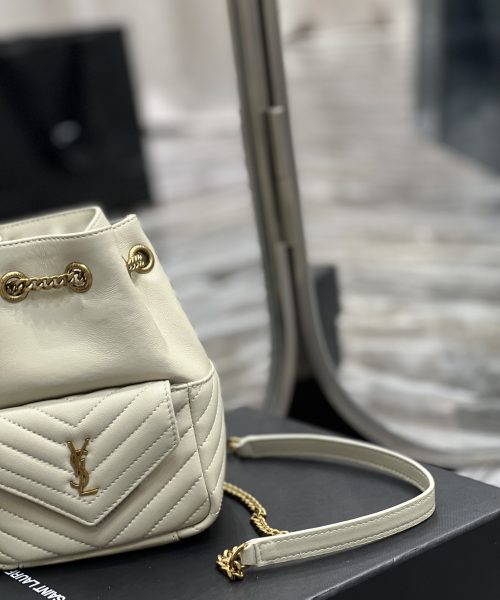[REP 1:1] Saint Laurent JOE Mini Backpack White For Women, Women's Bags 7.5in/19cm YSL 7016311EL079207