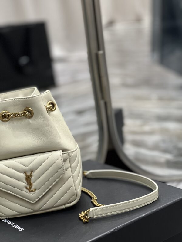 [REP 1:1] Saint Laurent JOE Mini Backpack White For Women, Women's Bags 7.5in/19cm YSL 7016311EL079207