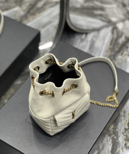 [REP 1:1] Saint Laurent JOE Mini Backpack White For Women, Women's Bags 7.5in/19cm YSL 7016311EL079207