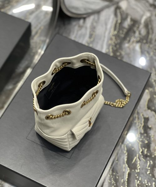 [REP 1:1] Saint Laurent JOE Mini Backpack White For Women, Women's Bags 7.5in/19cm YSL 7016311EL079207