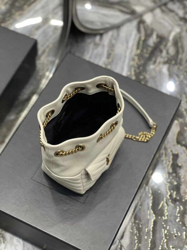[REP 1:1] Saint Laurent JOE Mini Backpack White For Women, Women's Bags 7.5in/19cm YSL 7016311EL079207