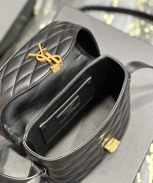 [REP 1:1] Saint Laurent June Box Bag Black For Women, Women's Bags 7.5in/19cm YSL 7100801EL071000