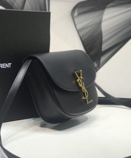 [REP 1:1] Saint Laurent Kaia Medium Shoulder Bag Black For Women 8.5in/22cm YSL P00483797