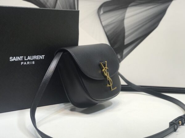 [REP 1:1] Saint Laurent Kaia Medium Shoulder Bag Black For Women 8.5in/22cm YSL P00483797