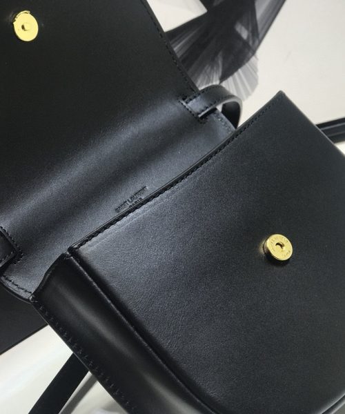 [REP 1:1] Saint Laurent Kaia Medium Shoulder Bag Black For Women 8.5in/22cm YSL P00483797