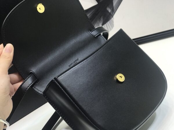 [REP 1:1] Saint Laurent Kaia Medium Shoulder Bag Black For Women 8.5in/22cm YSL P00483797
