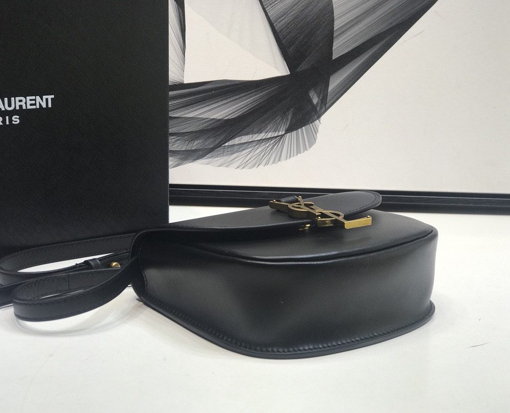 [REP 1:1] Saint Laurent Kaia Medium Shoulder Bag Black For Women 8.5in/22cm YSL P00483797