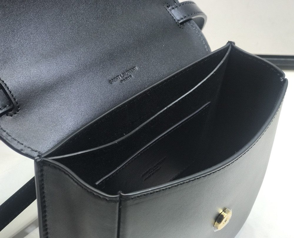 [REP 1:1] Saint Laurent Kaia Medium Shoulder Bag Black For Women 8.5in/22cm YSL P00483797