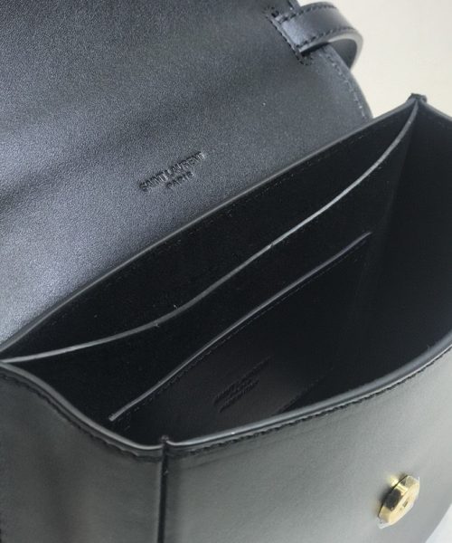 [REP 1:1] Saint Laurent Kaia Medium Shoulder Bag Black For Women 8.5in/22cm YSL P00483797