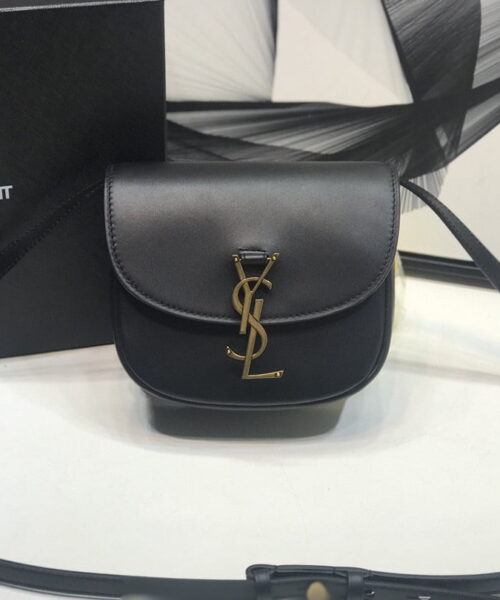 [REP 1:1] Saint Laurent Kaia Medium Shoulder Bag Black For Women 8.5in/22cm YSL P00483797