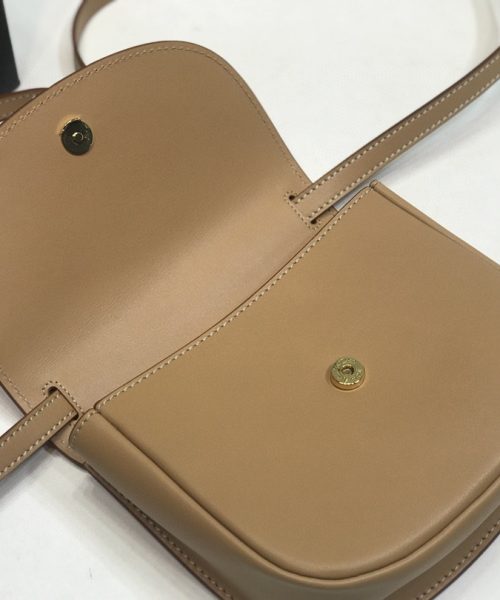[REP 1:1] Saint Laurent Kaia Medium Shoulder Bag Brown For Women 18cm YSL