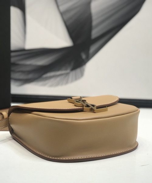 [REP 1:1] Saint Laurent Kaia Medium Shoulder Bag Brown For Women 18cm YSL