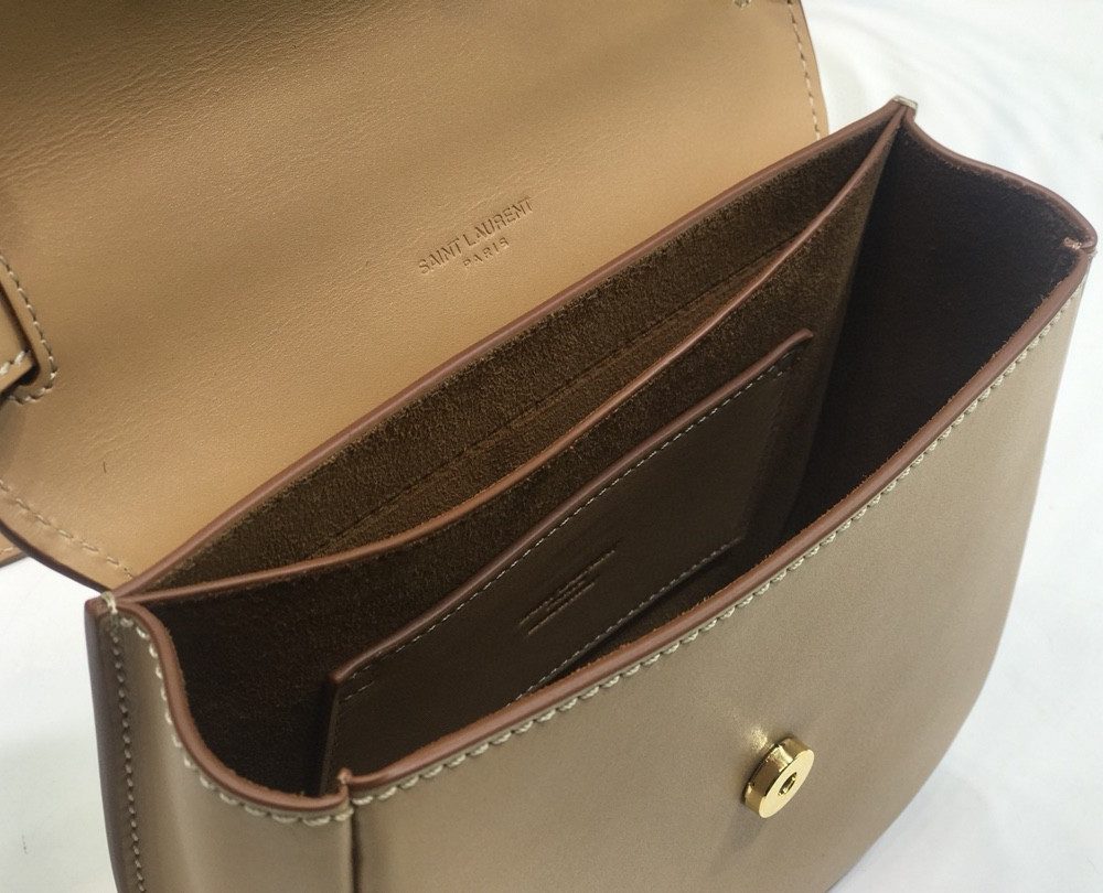 [REP 1:1] Saint Laurent Kaia Medium Shoulder Bag Brown For Women 18cm YSL