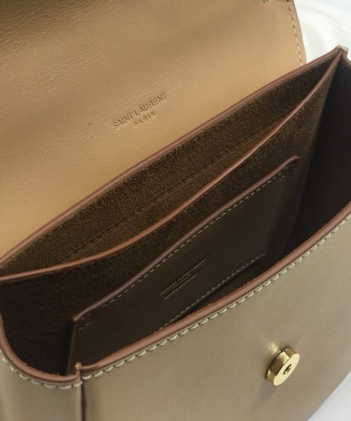 [REP 1:1] Saint Laurent Kaia Medium Shoulder Bag Brown For Women 18cm YSL