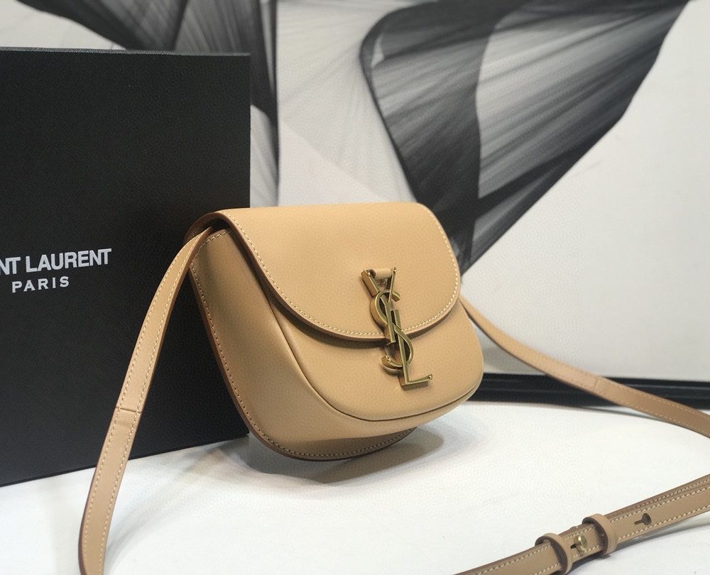 [REP 1:1] Saint Laurent Kaia Medium Shoulder Bag Brown For Women 18cm YSL