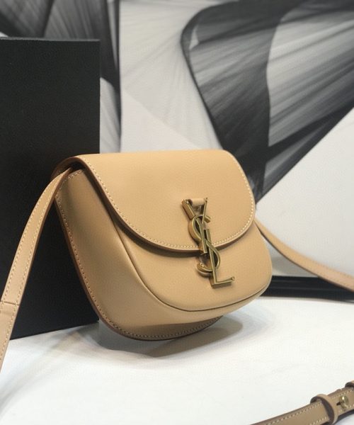 [REP 1:1] Saint Laurent Kaia Medium Shoulder Bag Brown For Women 18cm YSL