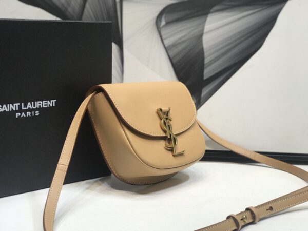 [REP 1:1] Saint Laurent Kaia Medium Shoulder Bag Brown For Women 18cm YSL